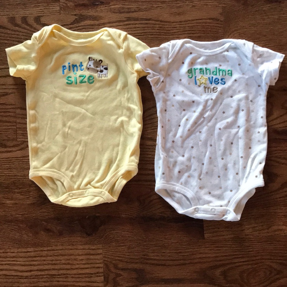 Just One Year Onesies, Size L 6-9 months